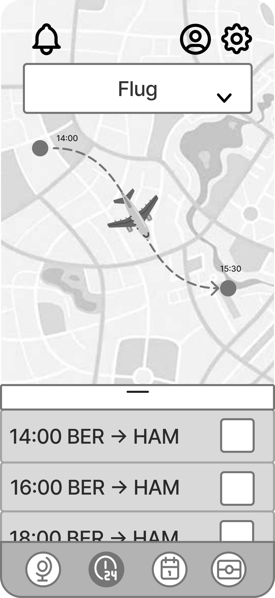 Hauptfunktion Screen 3