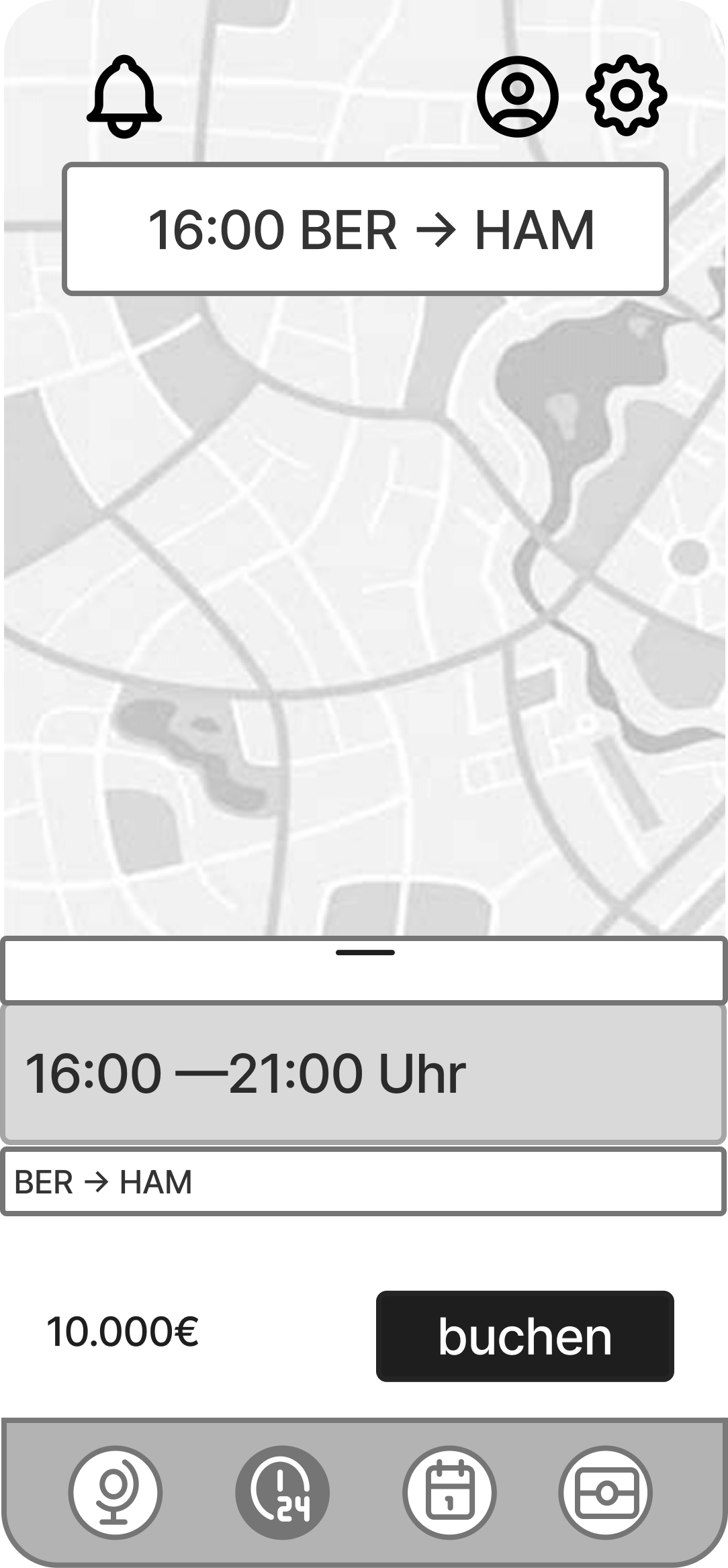 Hauptfunktion Screen 4