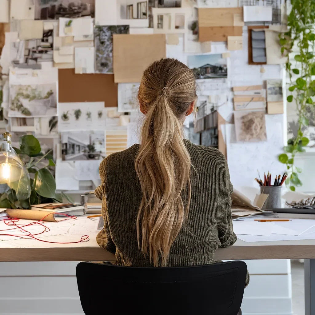 Anika bei der Arbeit